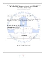 (TIỂU LUẬN) KINH tế NHÀ nước và VAI TRÒ CHỦ đạo TRONG nền KINH tế THỊ TRƯỜNG ĐỊNH HƯỚNG XHCN ở VIỆT NAM 