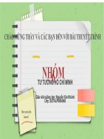 Phân tích quan điểm của HCM về một số lĩnh vực của văn hóa liên hệ với văn hóa học đường của sinh viên đh công nghiệp hà nội ( thực trạng và giải pháp) 