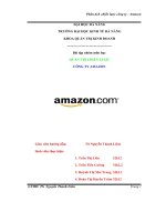 (TIỂU LUẬN) bài tập nhóm môn học QUẢN TRỊ CHIẾN lược CÔNG TY AMAZON 