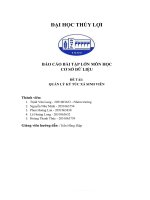 (TIỂU LUẬN) báo cáo bài tập lớn môn học cơ sở dữ LIỆU đề tài QUẢN lý ký túc xá SINH VIÊN 