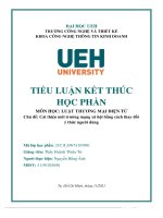 (TIỂU LUẬN) chủ đề cải thiện môi trường mạng xã hội bằng cách thay đổi ý thức người dùng 