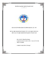 (TIỂU LUẬN) đề tài hội NHẬP KINH tế QUỐC tế và tác ĐỘNG TÍCH cực, TIÊU cực của hội NHẬP KINH tế QUỐC tế VIỆT NAM 