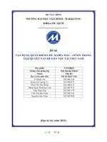 (TIỂU LUẬN) đề tài vận d m CH ỤNG QUAN điể ủ NGHĨA mác   LÊNIN TRONG GIẢ ạ i QUYẾT v dân t ấn đề ộc t i VIỆT NAM 