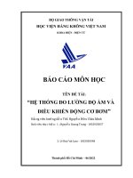 (TIỂU LUẬN) báo cáo môn học tên đề tài hệ THỐNG đo LƯỜNG độ ẩm và điều KHIỂN ĐỘNG cơ bơm 