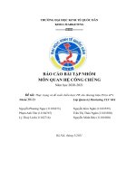 (TIỂU LUẬN) đề tài thực trạng và đề xuất chiến lược PR cho thương hiệu pizza 4p’s 