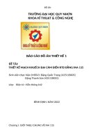 (TIỂU LUẬN) báo cáo đồ án THIẾT kế 1 đề tài THIẾT kế MẠCH KHUẾCH đại cảm BIẾN RTD BẰNG INA 115 3 