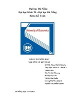 (TIỂU LUẬN) báo cáo môn học NGUYÊN lý kế TOÁN CÔNG TY cổ PHẦN KINH đô 