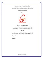 (TIỂU LUẬN) báo cáo môn học báo HIỆU và điều KHIỂN kết nối đề tài lát cắt mạng, qos và chức năng mạng lõi 5g 