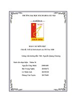 Báo cáo môn văn hóa kinh doanh và tinh thần khởi nghiệp phân tích triết lý kinh doanh của tập đoàn TH true milk 