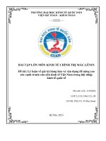 (TIỂU LUẬN) đề tài lý luận về giá trị hàng hóa và vận dụng để nâng cao sức cạnh tranh của nền kinh tế việt nam trong hội nhập kinh tế quốc tế 