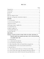 Luận văn thạc sĩ vận dụng lí thuyết kiến tạo trong dạy học chương “tĩnh học vật rắn” vật lí 10 nâng cao với sự hỗ trợ của phiếu học tập