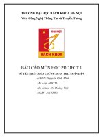 (TIỂU LUẬN) báo cáo môn học PROJECT 1 đề tài NHẬN DIỆN CHỨNG MINH THƯ NHÂN dân 