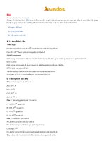 Chuyên đề Hóa học lớp 8 Mol