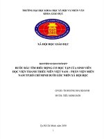 BƯỚC đầu tìm HIỂU ĐỘNG cơ bước đầu tìm HIỂU ĐỘNG cơ học tập của SINH VIÊN học tập của SINH VIÊN học VIỆN THANH THIẾU NIÊN VIỆT NAM 