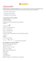 Tỉ khối của chất khí 