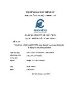 (TIỂU LUẬN) báo cáo CHUYÊN đề học PHẦN MẠNG KHÔNG dây và DI ĐỘNG đề tài trình bày về điều chế OFDM, ứng dụng trong mạng thông tin di động và mô phỏng matlab  