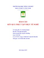(TIỂU LUẬN) báo cáo kết QUẢ THỰC tập THỰC tế NGHỀ công ty TNHH MTV kinh đô miền bắc 