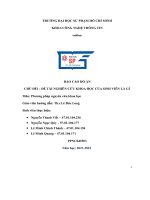 (TIỂU LUẬN) báo cáo đồ án CHỦ đề1  đề tài NGHIÊN cứu KHOA học của SINH VIÊN là gì 