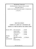 (TIỂU LUẬN) báo cáo CUỐI kì NGHIÊN cứu, THIẾT kế và mô PHỎNG hệ THỐNG các THIẾT bị TRONG NHÀ THÔNG MINH 