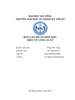 (TIỂU LUẬN) báo cáo đồ án môn học điện tử CÔNG SUẤT thiết kế bộ chỉnh lưu cầu ba pha để điều khiển tốc độ động cơ điện một chiều kích từ độc lập 