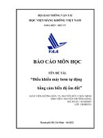 (TIỂU LUẬN) báo cáo môn học tên đề tài điều khiển máy bơm tự động bằng cảm biến độ ẩm đất 