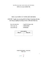 (TIỂU LUẬN) CHỦ đề ý nghĩa của tư tưởng hồ chí minh về đại đoàn kết dân tộc trong sự nghiệp xây dựng và bảo vệ đất nước hiện nay 