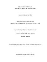 BIỆN PHÁP KHẨN cấp tạm THỜI TRONG tố TỤNG TRỌNG tài THƯƠNG mại tại VIỆT NAM 