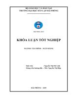 Khóa luận một số biện pháp cải thiện tình hình tài chính tại công ty cổ phần thương mại và dịch vụ XNK hải phòng 