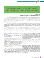 Những khó khăn, vướng mắc trong chuyển đổi, phát triển năng lượng sạch 