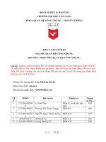 (TIỂU LUẬN) nghiên cứu hoạt động PR của doanh nghiệp coca cola trong giai đoạn COVID19 xuất hiện ở việt nam  đánh giá ưu điểm   hạn chế của các hoạt động PR của cocacola 