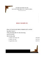 (TIỂU LUẬN) báo cáo đồ án đề tài xây DỰNG hệ THỐNG WEBSITE bán LAPTOP 