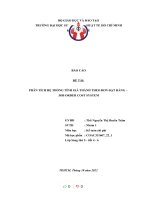 (TIỂU LUẬN) đề tài PHÂN TÍCH hệ THỐNG TÍNH GIÁ THÀNH THEO đơn đặt HÀNG – JOB ORDER COST SYSTEM 
