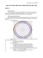 (TIỂU LUẬN) báo cáo CUỐI kì môn THỰC HÀNH KIẾN TRÚC máy TÍNH 