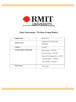 (TIỂU LUẬN) final assessment   written group report declaration and statement of authorship 