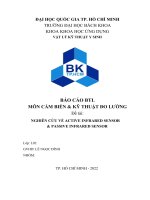 (TIỂU LUẬN) báo cáo BTL môn cảm BIẾN  kỹ THUẬT đo LƯỜNG đề tài NGHIÊN cứu về ACTIVE INFRARED SENSOR  PASSIVE INFRARED SENSOR 