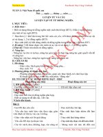 Giáo án tiếng việt lớp 5 tuần 3 luyện từ và câu luyện tập về từ đồng nghĩa mới nhất 