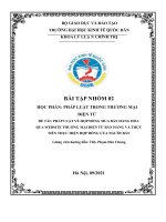 (TIỂU LUẬN) đề tài PHÁP LUẬT về hợp ĐỒNG MUA bán HÀNG hóa QUA WEBSITE THƯƠNG mại điện tử bán HÀNG và THỰC TIỄN THỰC HIỆN hợp ĐỒNG của NGƯỜI bán 