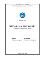 Khóa luận biện pháp cải thiện tình hình tài chính tại chi nhánh bưu chính viettel hải phòng  tổng CTY CP bưu chính viettel  
