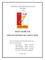 (TIỂU LUẬN) báo cáo đề tài THIẾT kế mô HÌNH NHÀ THÔNG MINH 