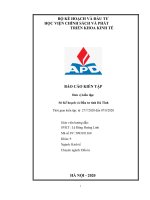 (TIỂU LUẬN) báo cáo KIẾN tập đơn vị kiến tập sở kế hoạch và đầu tư tỉnh hà tĩnh 