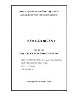 (TIỂU LUẬN) báo cáo đồ án 1 tên đề tài MẠCH BUCK SYNCHRONOUS DC DC 