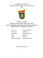 (TIỂU LUẬN) môn báo CHÍ TRUYỀN THÔNG đại CƯƠNG đề tài TRÌNH bày KHÁI NIỆM TIN GIẢ (FAKE NEWS) và PHÂN TÍCH các tác ĐỘNG của CHÚNG 