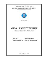 Khóa luận tốt nghiệp quản trị kinh doanh một số biện pháp nâng cao hiệu quả sản xuất kinh doanh tại công ty trách nhiệm hữu hạn thương mại chấn phong 