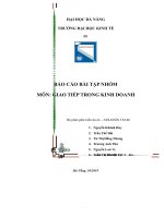 (TIỂU LUẬN) bản đề XUẤT KINH DOANH  GROUP a – CÔNG TY BIG DREAM  CHỦ đề “SUPER TRIP” – DU LỊCH TRẢI NGHIỆM LÀNG NGHỀ TRUYỀN THỐNG 