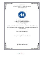 (TIỂU LUẬN) KHẢO sát NGHIÊN cứu các yếu tố ẢNH HƯỞNG đến ý ĐỊNH MUA sắm điện THOẠI của NGƯỜI TIÊU DÙNG tại THÀNH PHỐ hồ CHÍ MINH năm 2022 