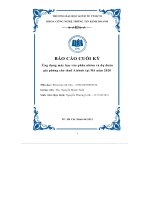 (TIỂU LUẬN) báo cáo cu i k ố ỳ ứng dụng máy học vào phân nhóm và dự đoán giá phòng cho thuê airbnb t i m ạ ỹ năm 2020 