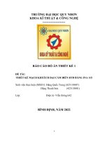 (TIỂU LUẬN) báo cáo đồ án THIẾT kế 1 đề tài THIẾT kế MẠCH KHUẾCH đại cảm BIẾN RTD BẰNG INA 115 