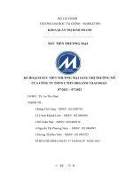 (TIỂU LUẬN) kế HOẠCH xúc TIẾN THƯƠNG mại SANG THỊ TRƯỜNG mỹ của CÔNG TY THNN L’MIT ORGANIC GIAI đoạn 07 2021 – 07 2022 