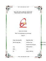 (TIỂU LUẬN) báo cáo CUỐI kì môn các kĩ thuật giám sát an toàn mạng 