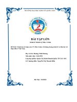(TIỂU LUẬN) đề bài trình bày lý luận của CN mác lênin về khủng hoảng kinh tế và liên hệ với thực tiễn ở việt nam  